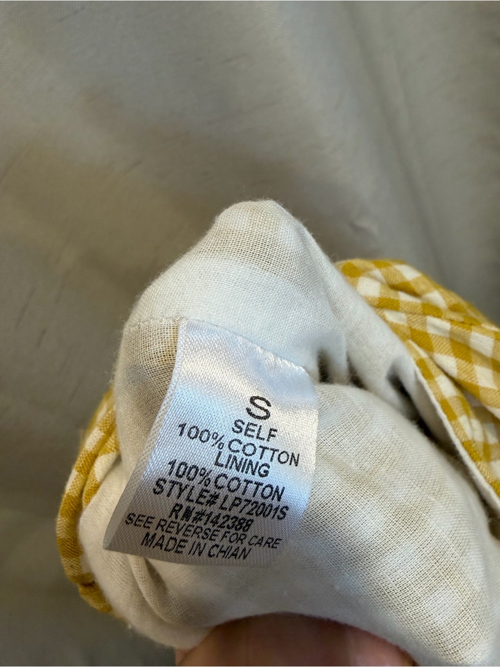 Essue Yellow Gingham Button-Front Jumpsuit - Picture 10 of 10